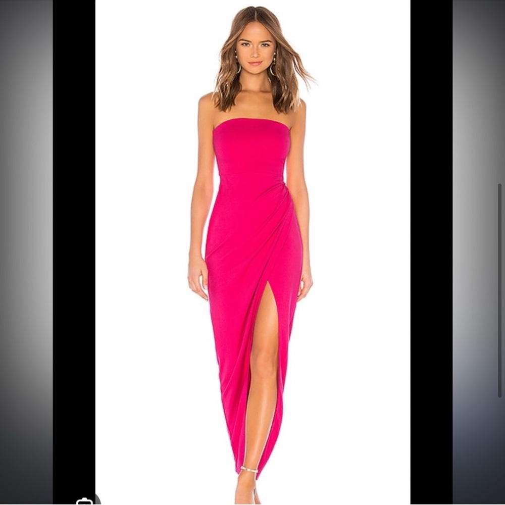 Revolve NBD Lucilda Gown in‎ Hot Pink small